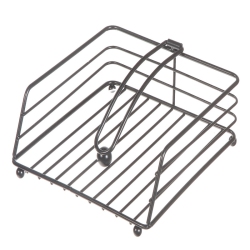 MAISON CONCEPTS Metal Weighted Napkin Holder In Black