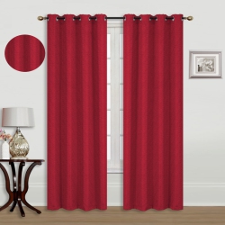 MAISON CONCEPTS Jacquard Blackout Panel W 8 Grom (Linea) (Red) (84")