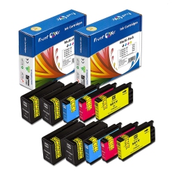 PRINTOXE ® 950Xl 951Xl Compatible 2 Sets + 2 Of 10 Ink Cartridges 950 / 951 High Yield for Officejet Pro Printers In Black