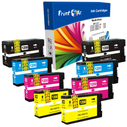 PRINTOXE ® Pgi 1200Xl Compatible 2 Set Pgi-1200 Pigment 8 Cartridges for Canon Maxify Mb2320 Mb2020 Mb2350 Mb2050 Mb2120 Mb2720