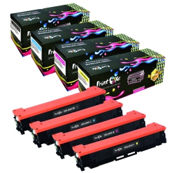 PRINTOXE ® Crg 054H Compatible Set Of 4 Toner Cartridges High Yield 054 for Canon Imageclass Mf622CDw Mf640C Mf641Cw Mf642CDw Mf643CDw Mf644CDw