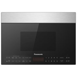 Four À Micro-Ondes À Hotte Intégrée De Panasonic - 1,4 Pi³ - Verre Noir Fumé