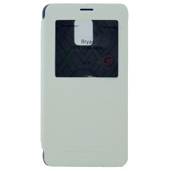 GOOSPERY Samsung Note 4 Wow Bumper Flip In White