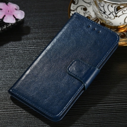 CC Topsave Leather Folio Flip Wallet W/magnetic Clip Card Slot Holder Case for Samsung Galaxy S25 Edge 6.7 Inch In Navy Blue