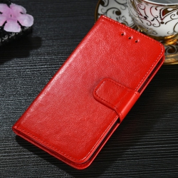 CC Topsave Leather Folio Flip Wallet W/magnetic Clip Card Slot Holder Case for Google Pixel 9A 6.3 Inch In Red