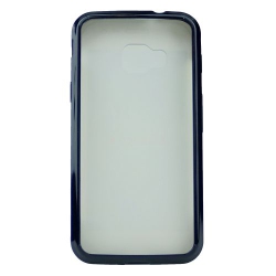 CC Samsung Xcover 4 Transparent Hard Back W/black Bumper Case