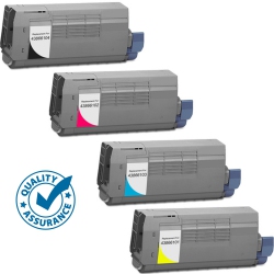 PRINTER PRO 4 Colors Pack - Okidata C710 Bk/c/m/y Toner Cartridge - Oki Printer C710/c711