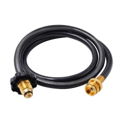 GRILL PARTS ZONE High Pressure Adapter 5-Foot 60Inches Hose Connect to Your Portable Gas Grill to A 20 Lb Propane Tank