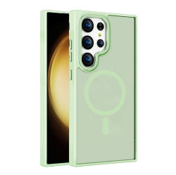 CC Topsave Strong Magnetic Compatible \w Magsafe, Translucent Matte Slim Protective Case \w Raised Camera Lens And Metallic Trim for Samsung Galaxy