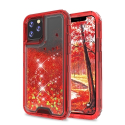 CC Bling Sparkle Defender Case for Iphone 11 Pro In Red
