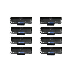 PRINTER SOLUTION Brand New Compatible 8 Pack Samsung Mlt-D101S Toner Cartridge In Black