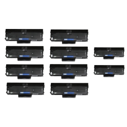 PRINTER SOLUTION Brand New Compatible 10 Pack Samsung Mlt-D101S Toner Cartridge In Black
