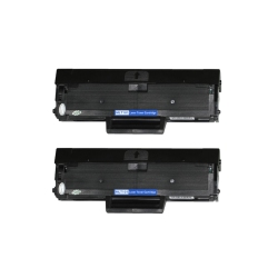 PRINTER SOLUTION Brand New Compatible 2 Pack Samsung Mlt-D101S Toner Cartridge In Black