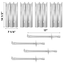 GRILL PARTS ZONE Repair Kit for Vermont Castings Cf9056, Cf9080 Gas Grill Stainless Steel Burner And Heat Plate-4Pk