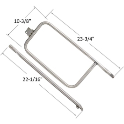GRILL PARTS ZONE Replacement Burner for Select Q300, Q320, Q3000, Q3200, 404341, 586002 Gas Models