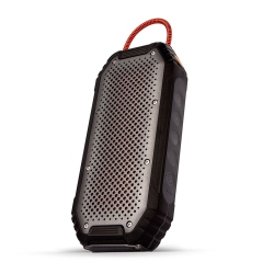 VEHO Mx-1 Water Resistant Rugged Wireless Bluetooth Speaker With Built-In Power Bank - In Grey