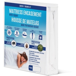 SAFDIE & CO. Mattress Protection Bed Bug Cover Pad Twin White, Protector