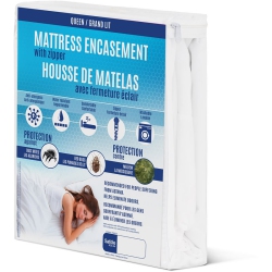 SAFDIE & CO. Mattress Protection Bed Bug Cover Pad Full White, Protector