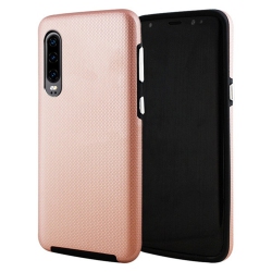 CSMART 【】 Slim Fitted Hybrid Hard PC Shell Shockproof Scratch Resistant Case Cover for Samsung Galaxy A70, Rose In Gold