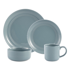 Dinnerset 16PC Stoneware Ridge in Blue