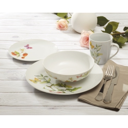 SAFDIE & CO. Dinnerset 16PC Botanical Butterflies