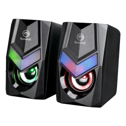 MARVO Scorpion Sg-118 USB Powered, 3.5MM Plug 2.0 Stereo Gaming Speakers With Rainbow Backlight And Volume Control