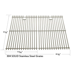 GRILL PARTS ZONE Stainless Cooking Grid for Broil King 989-87, Broil-Mate 735269, 735289, 738289, 738989, Broil-Mate 735269 Models, Set Of 2
