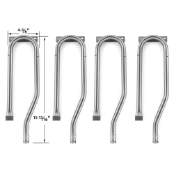 GRILL PARTS ZONE Grill Burner for Jenn-Air 720-0727, 720-0336, 720-0337, 740-0142 & Nexgrill 730-0337, 730-0339, Bbq Models, 4Pk
