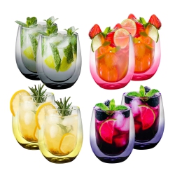 SAFDIE & CO. Espresso Glass Double Wall Mug 4PC 80Ml Barista