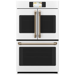 Café 30" 10 Cu. Ft. True Convection Electric Double Wall Oven (CTD90FP4NW2) - Matte White