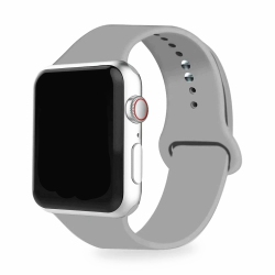 CSMART Soft Silicone Replacement Band Strap for Apple Watch Iwatch Series 1 to 10 Se Ultra, 38MM 40MM 41MM 42Mm(Series 10) In Grey