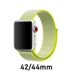 CSMART Woven Nylon Sport Loop Replacement Band Strap for Apple Watch Iwatch Series 1 to 10 Se Ultra, 42Mm(Series 123) 44MM 45MM 46MM 49MM In Green