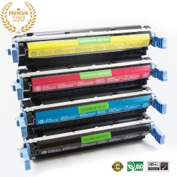 ULTRA TONER 4 Colors Combo - HP 641A (C9720A-C9723A) Bk/m/y/c Toner Cartridge Premium Quality！