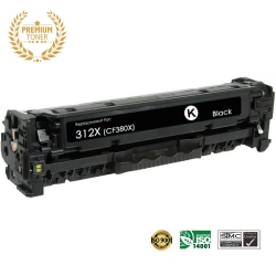 ULTRA TONER Superior HP 312X (Cf380X) Toner Cartridge Premium Quality！ In Black