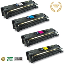 ULTRA TONER 4 Colors Combo - HP 122A (Q3960A，q3961A, Q3962A, Q3963A) Bk/m/y/c Toner Cartridge Premium Quality！