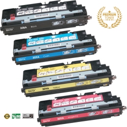 ULTRA TONER 4 Colors Combo - HP 308A, 309A (Q2670A-Q2673A) Bk/m/y/c Toner Cartridge Premium Quality！