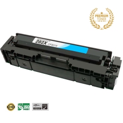 ULTRA TONER Superior HP 202X (Cf501X) Toner Cartridge Premium Quality！ In Cyan