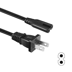 BENSN [Ul Listed] 2 Prong Power Cord for HP Envy/officejet, Canon Pixma/maxify, Epson Stylus/workforce/expression