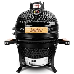 LONDON SUNSHINE Ceramic Kamado Bbq Griller - 13 Inch Cadet Series In Charcoal