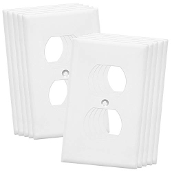 ENERLITES Duplex Wall Plates, Home Electrical Receptacle Outlet Cover, Size 1-Gang 4.50 Inches X 2.76 Inches