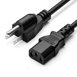 SUPERER 3 Prong Universal Power Cord Cable for Vizio Brother Epson Lenovo Personal Computer, PC Monitor, Bravia Smart Tv