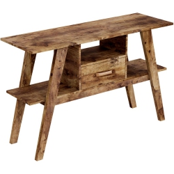 SAFDIE & CO. Console Table 47L Reclaimed Wood 1 Drawer 1 Shelf In Brown