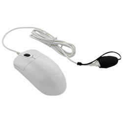 Seal Shield Storm Wired Optical Mouse - White