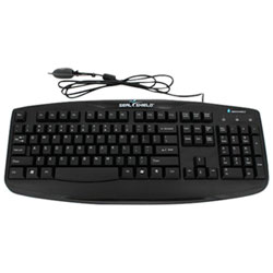 Seal Shield Storm Wired Full Size Waterproof Keyboard - White - English