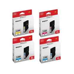 CANON Pgi-2200Xl Ink / Inkjet Catridge Set High Yield Black Magenta Cyan In Yellow
