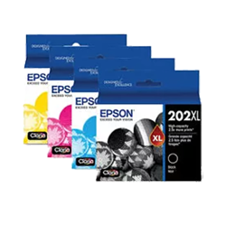 EPSON T202Xl (202) High Yield Ink / Inkjet Cartridge Set Black Cyan Magenta In Yellow