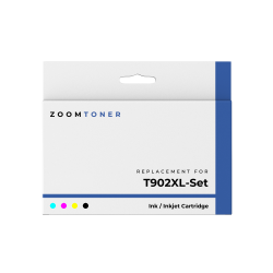 ZOOMTONER Compatible Epson 902Xl Ink / Inkjet Cartridge Set Black Cyan Magenta In Yellow