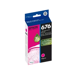 EPSON T676Xl320 676Xl High Yield Ink / Inkjet Cartridge In Magenta