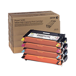 XEROX Phaser 6280 High Yield Laser Toner Cartridge Set Black Cyan Magenta In Yellow