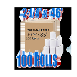ZOOMTONER Compatible Thermal Paper Rolls 2-1/4 X 85 100/pack (1 Box)